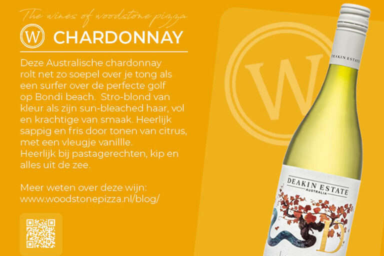 Chardonnay WOODSTONE Pizza wijn blog chardonnay